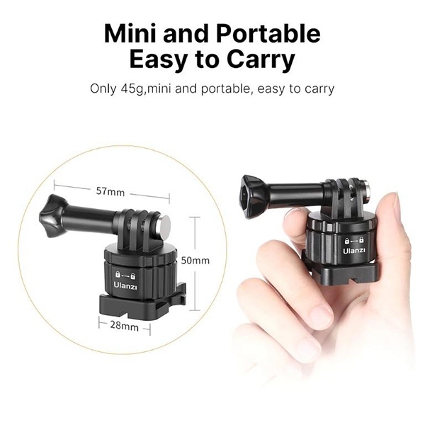 Ulanzi GP-11 GoPro Quick Release Magnetic Adapter อะแดปเตอร์สําหรับ Gopro 9 8 7 6 5