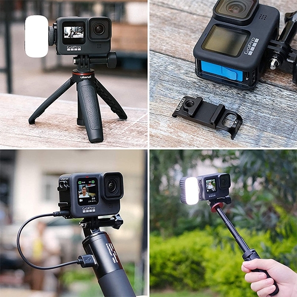 Ulanzi G9-6 Multi-Function Battery Lid For GoPro Hero 9 ฝาปิดแบตเตอรี่อลูมิเนียม / มีช่องชาร์จ / ช่องฮอตชู