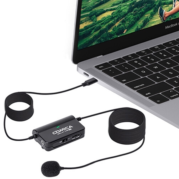 COMICA CVM-SIG.LAV V05 Multi-functional SINGLE Lavalier Microphone USB Type-C For Smartphone & Camera