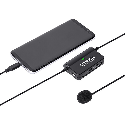 COMICA CVM-SIG.LAV V05 Multi-functional SINGLE Lavalier Microphone USB Type-C For Smartphone & Camera