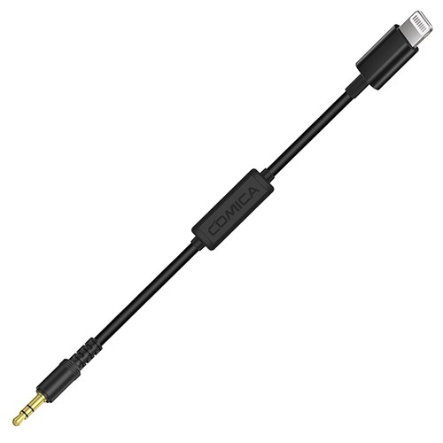 COMICA CVM-D-SPX (MI) 3.5mm TRS to Lightning Interface Audio Output Cable for IPhone, Smartphone (สายยาว 45 cm)