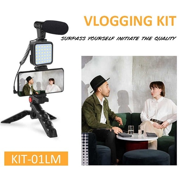 VlOGGING KIT-01LM ชุดอุปกรณ์ถ่ายวีดีโอสำหรับสมาร์ทโฟน VlOGGING KIT-01LM ชุดอุปกรณ์ถ่ายวีดีโอสำหรับสมาร์ทโฟน
