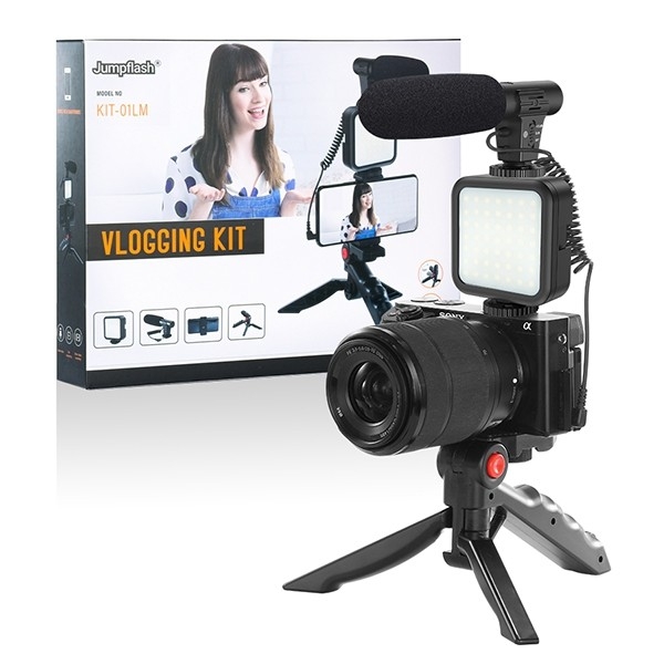 VlOGGING KIT-01LM ชุดอุปกรณ์ถ่ายวีดีโอสำหรับสมาร์ทโฟน