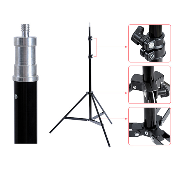 ขาตั้ง Light stand,flash stand 2.4m หัวเกลียว