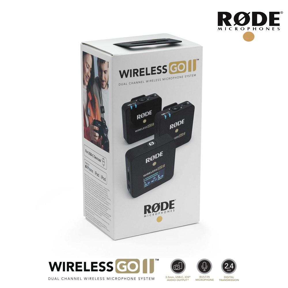 RODE Wireless GO II Dual Channel Wireless Microphone