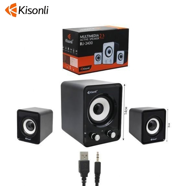 KISONLI U-2400 MOBILE SPEAKER ลำโพงคอม USB