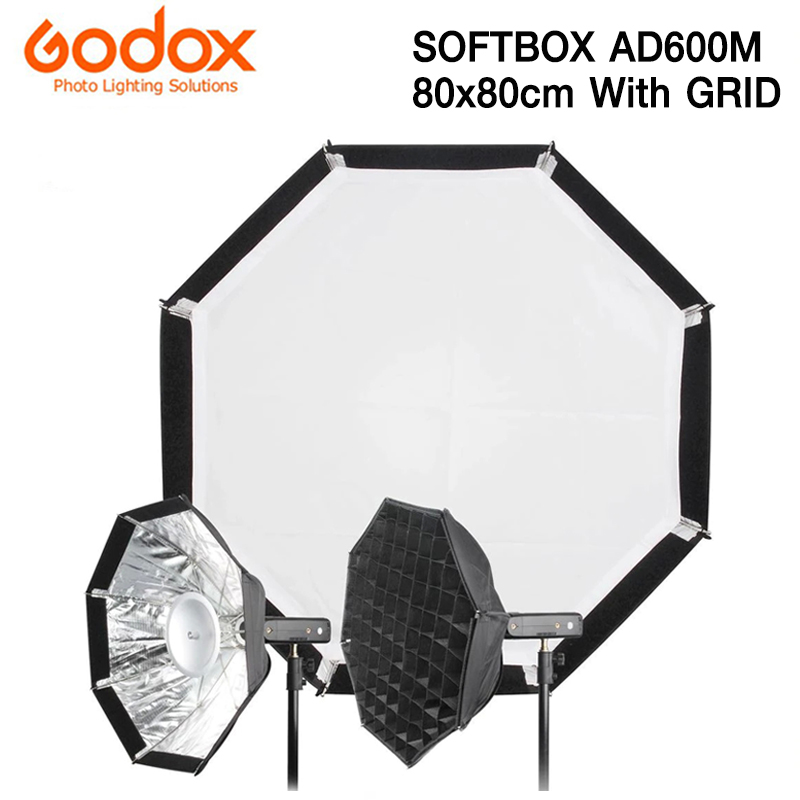 GODOX SOFTBOX 80X80cm WITH GRID FOR AD600M