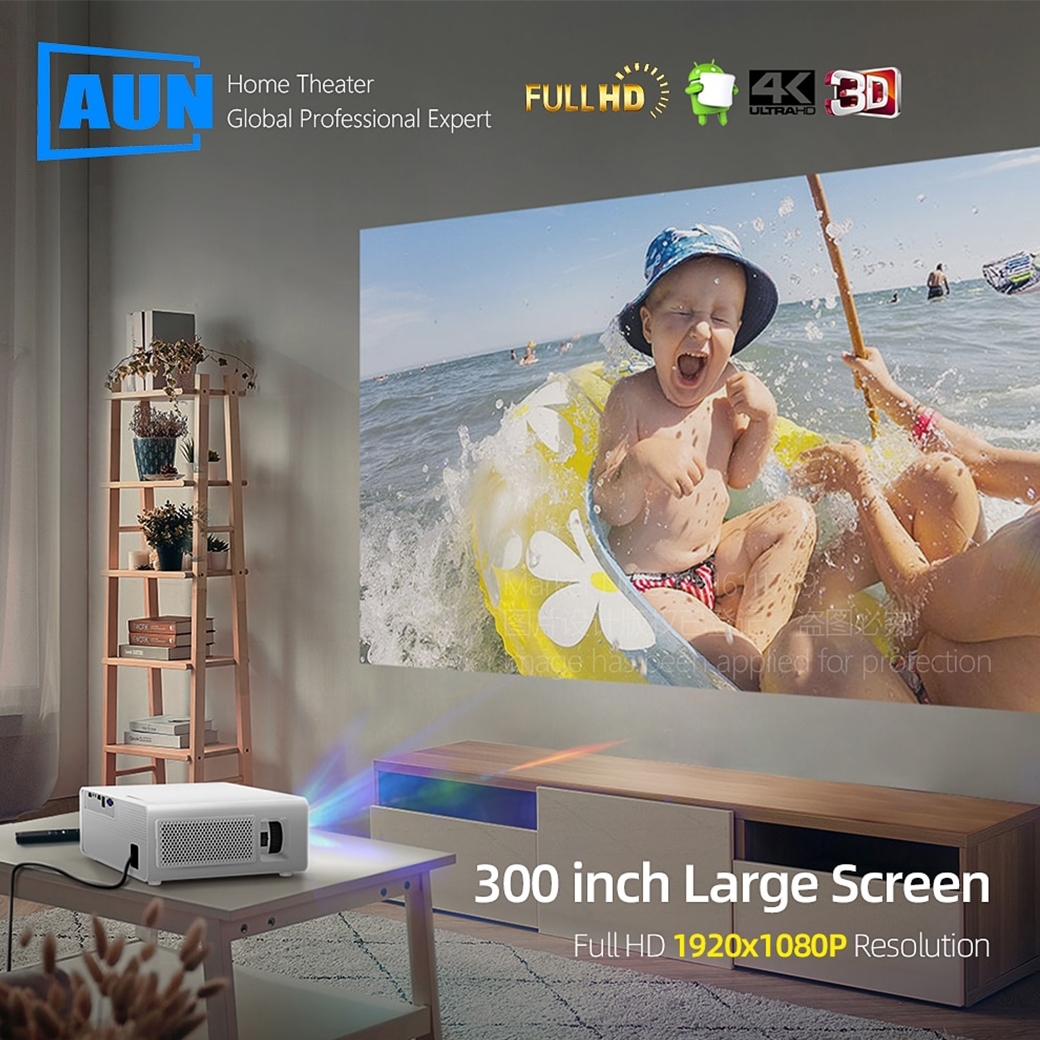 AUN AKEY7 MAX โปรเจคเตอร์ Full HD 1080P 7500 Lumens