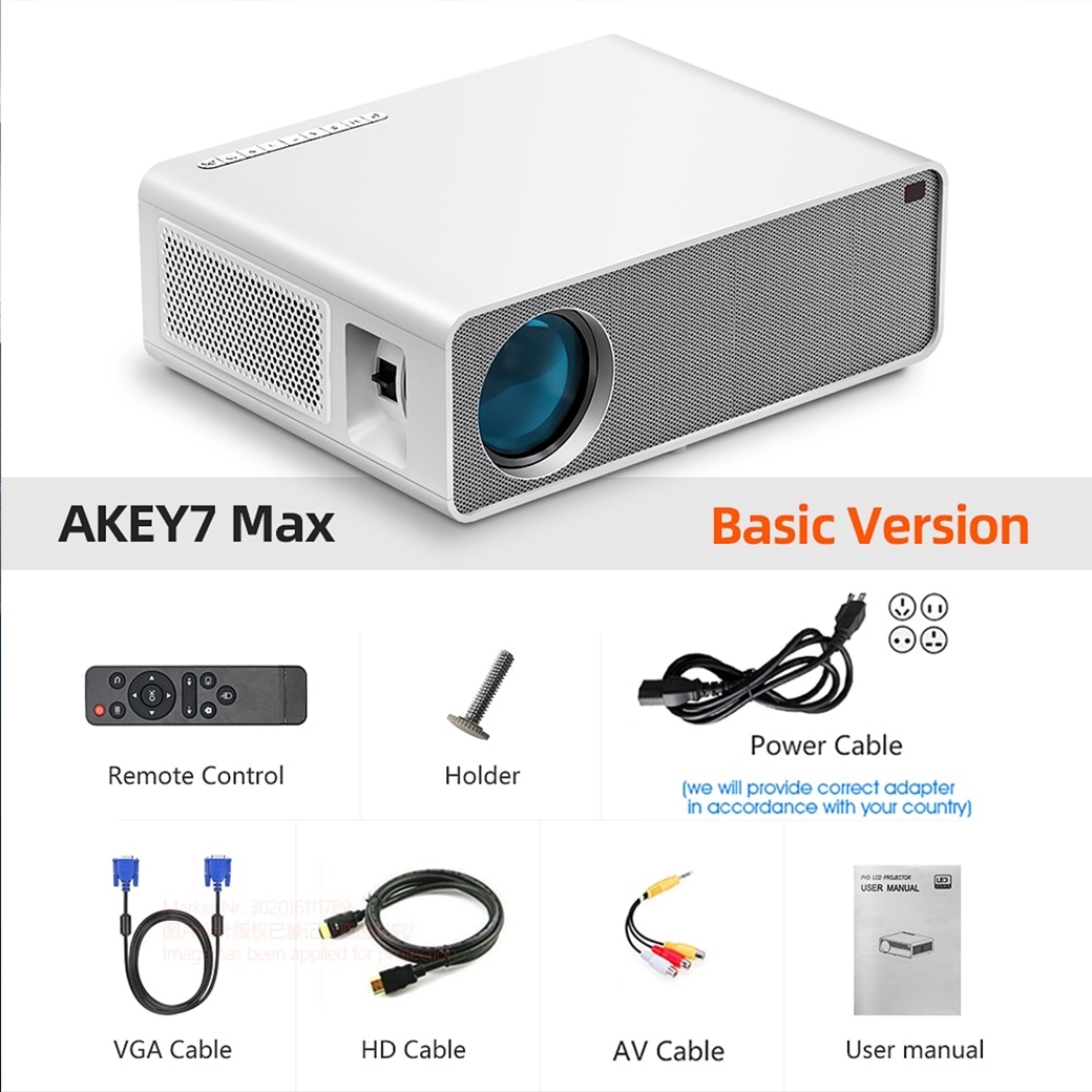 AUN AKEY7 MAX โปรเจคเตอร์ Full HD 1080P 7500 Lumens
