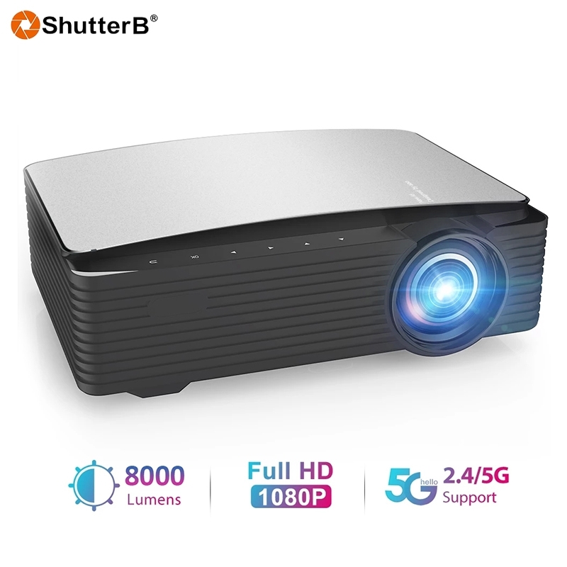 Shutter B AKEY7S โปรเจคเตอร์ Full HD 8000Lumens ( Android 9.0 รองรับ Dolby 3D Sound)