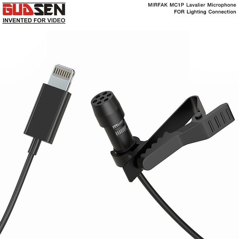 MIRFAK MC1P Lavalier Microphone for Lighting Connection MIRFAK MC1P Lavalier Microphone for Lighting Connection