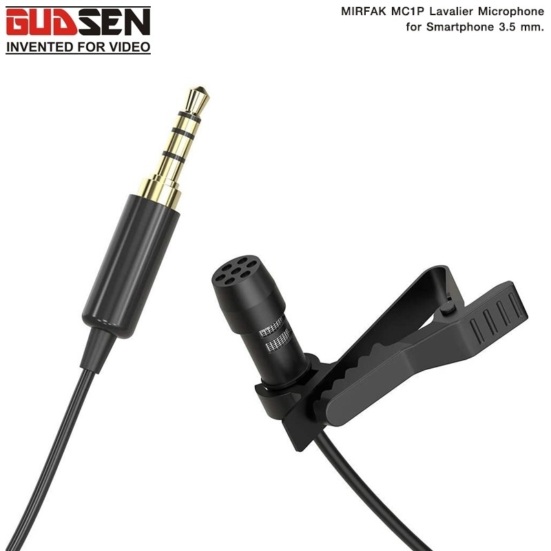 MIRFAK MC1P Lavalier Microphone for 3.5mm Connector 