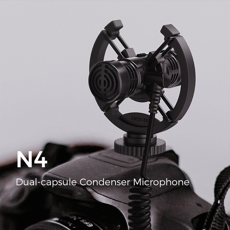 MOZA MIRFAK BI-DIRECTIONAL HEAD MICROPHONE N4 ไมค์ติดหัวกล้อง 2 ทิศทาง