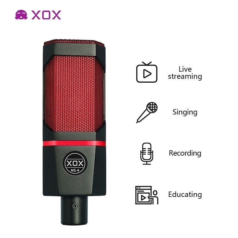 XOX MS-4 STUDIO MICROPHONE (ใช้ได้กับ XOX BD2 / BP3) XOX MS-4 STUDIO MICROPHONE (ใช้ได้กับ XOX BD2 / BP3)