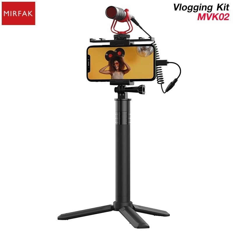 MIRFAK VLOGGING KIT STARTER MVK02 ไมโครโฟน MIRFAK VLOGGING KIT STARTER MVK02 ไมโครโฟน