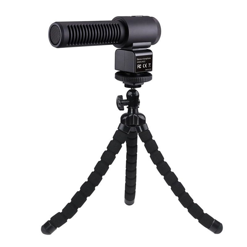 External Stereo Microphone (M102) for Camcorder, DSLR