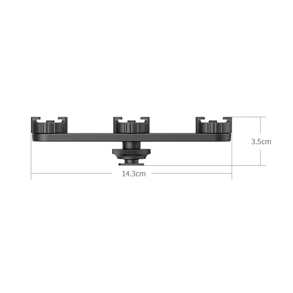 Ulanzi PT-23 Plate 3-Cold Shoe Expansion Bracket อุปกรณ์เสริมกล้อง