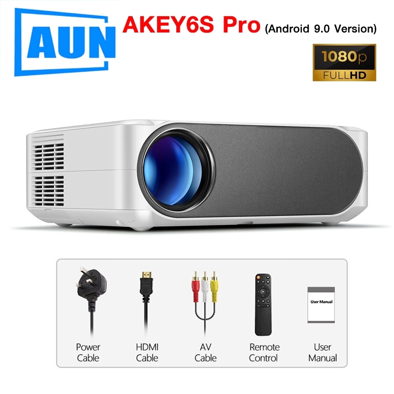 AUN AKEY6S PRO Projector Full HD 1080P 7500Lumens Android 9.0 AUN AKEY6S PRO Projector Full HD 1080P 7500Lumens Android 9.0
