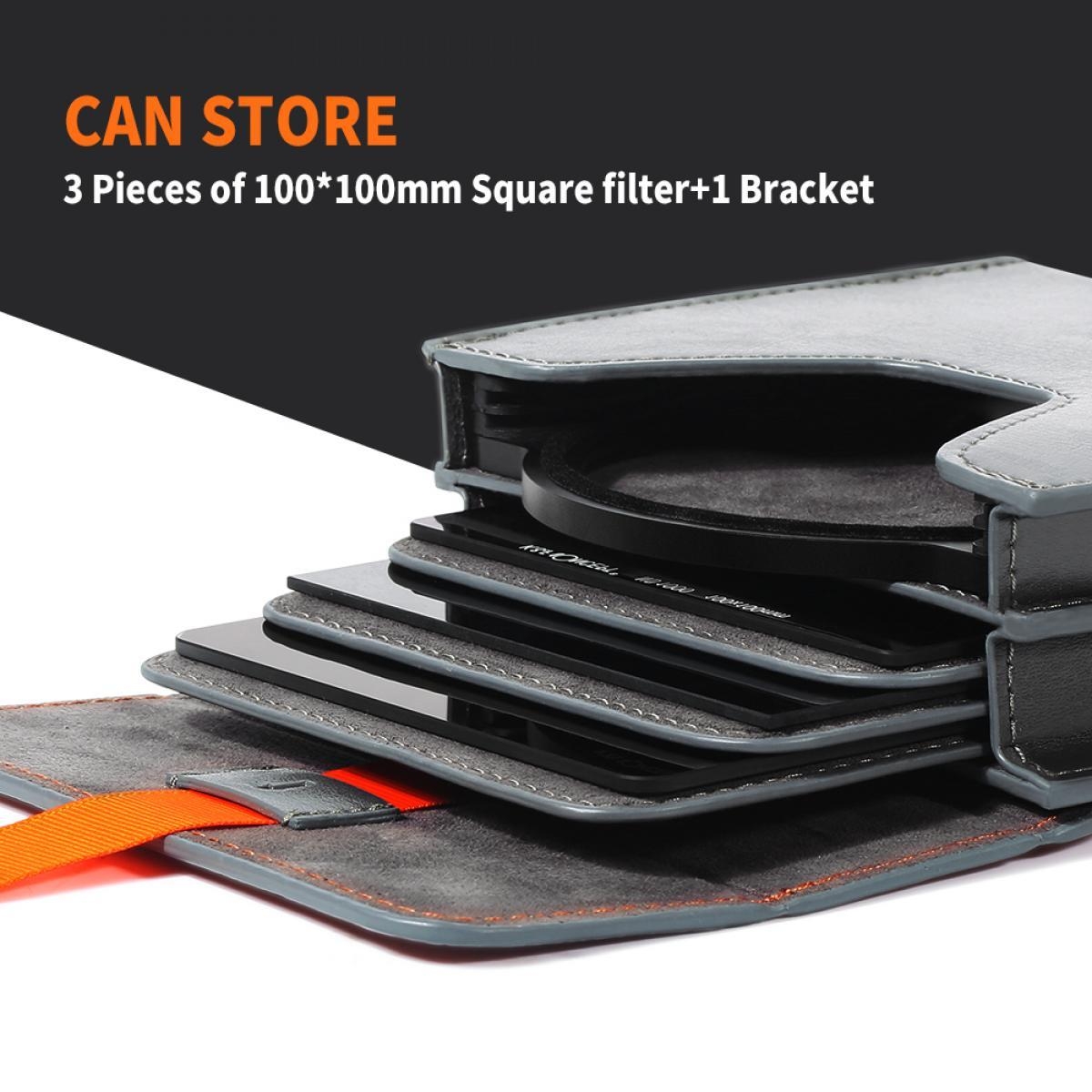 K&F FILTER CASE FOR ROUND OR SQUARE ND CPL 100x100MM. (KF13.106)