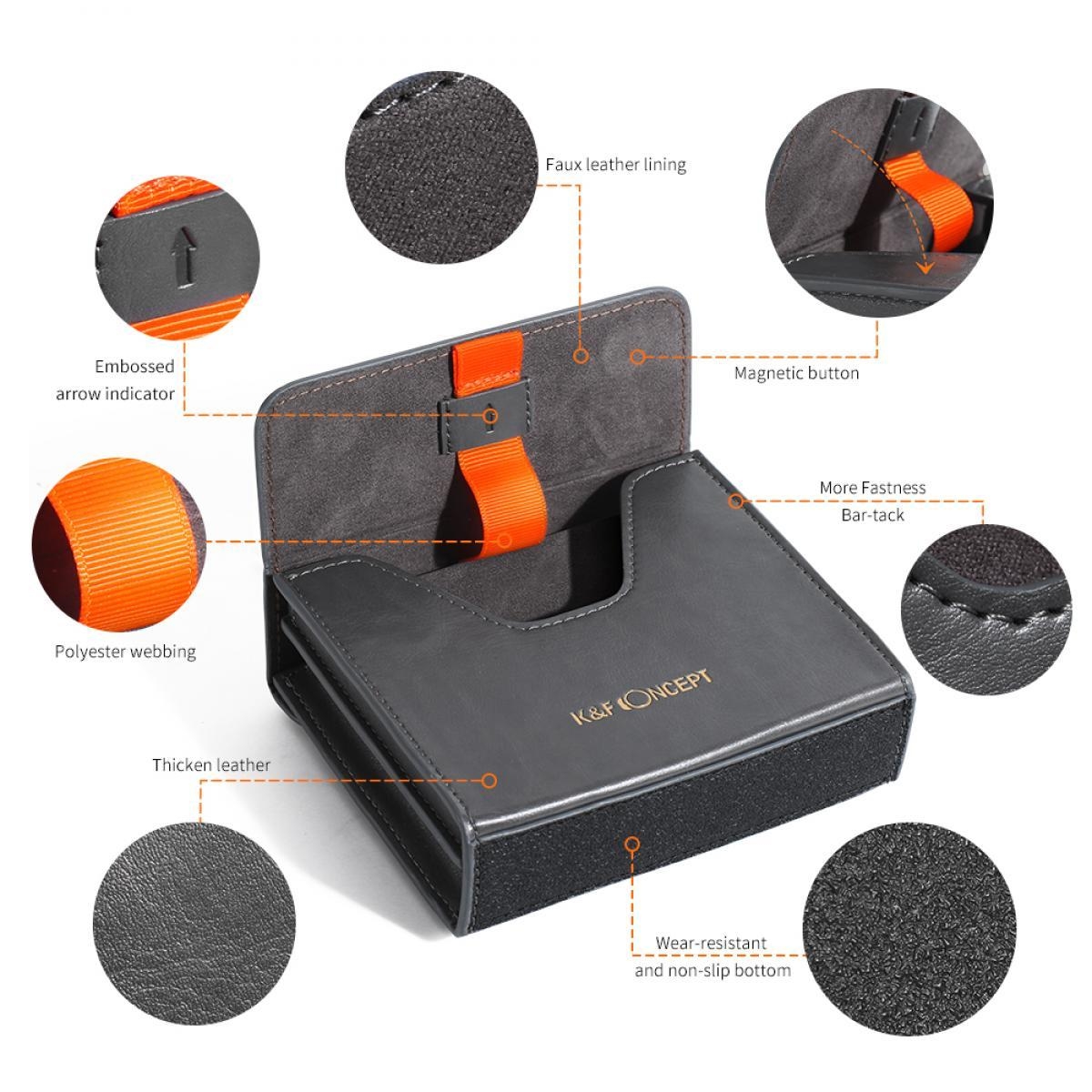 K&F FILTER CASE FOR ROUND OR SQUARE ND CPL 100x100MM. (KF13.106)