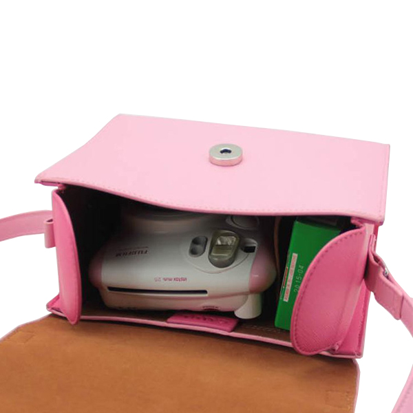 FUJI BAG BOWKNOT PINK Case Bag Instax mini พร้อมสายสะพาย