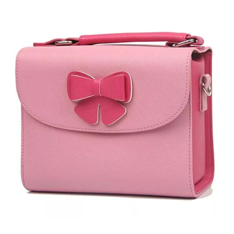 FUJI BAG BOWKNOT PINK Case Bag Instax mini พร้อมสายสะพาย