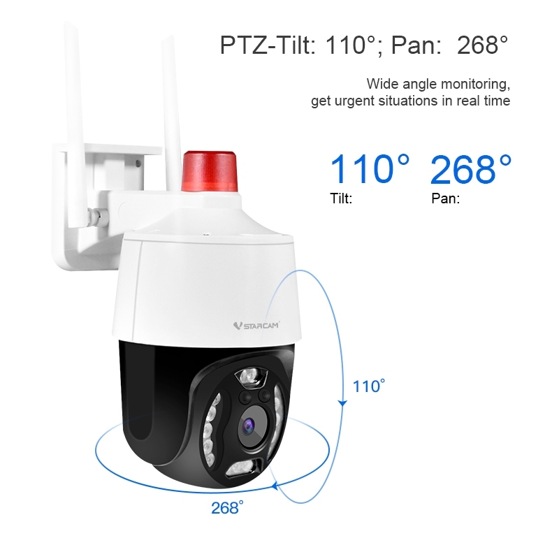 VSTARCAM CS661 HD 1296P 3.0MP H.264+ WiFi IP Camera