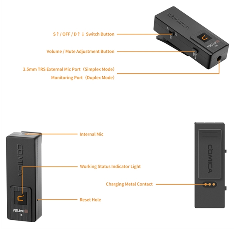 COMICA VDLive10 MI (Lightning) Wireless Microphone ไมโครโฟนไร้สาย