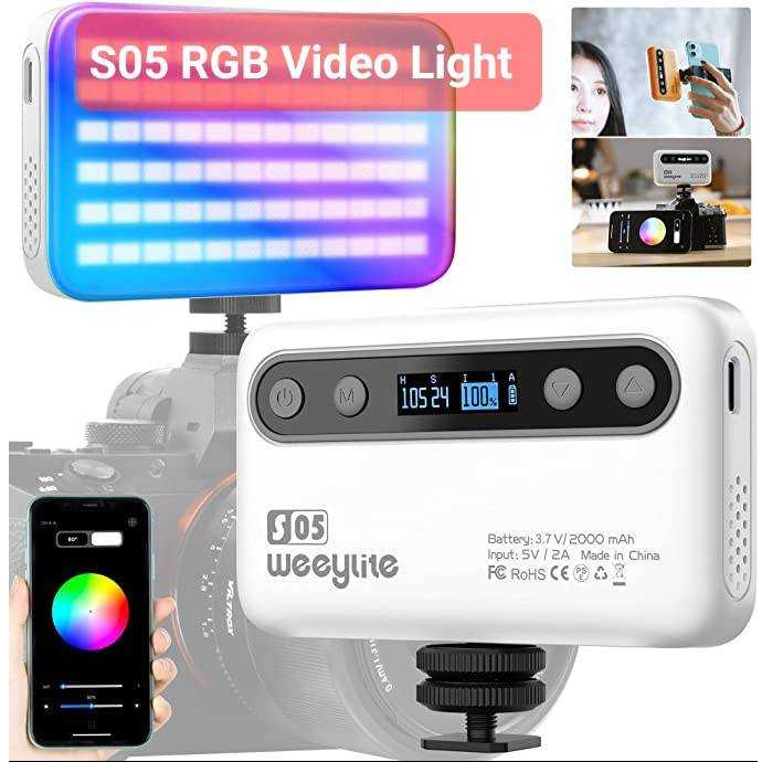 Weeylite S05 RGB Pocket LED Light 2800K~6800K Weeylite S05 RGB Pocket LED Light 2800K~6800K