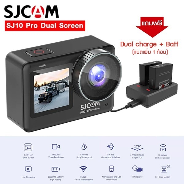 SJCAM SJ10 Pro Dual Screen 