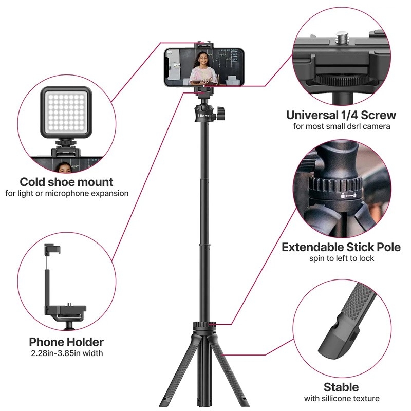 ULANZI EXTENDABLE TRIPOD GO-QUICK II SKU:3113