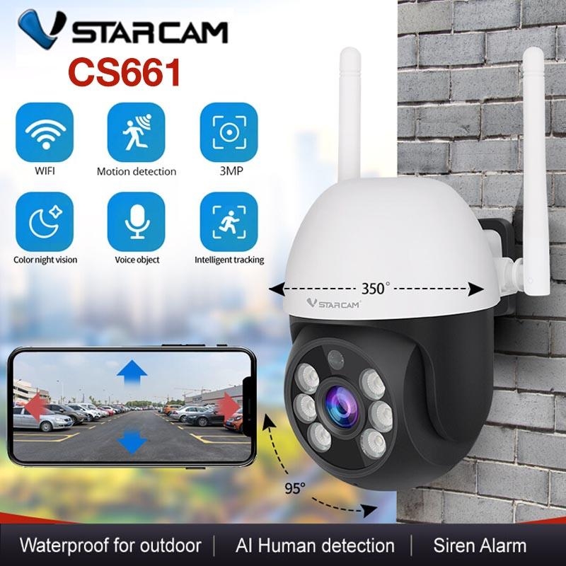 VSTARCAM CG668 4G LTE SIM 3.0MP H.264+ IP Camera