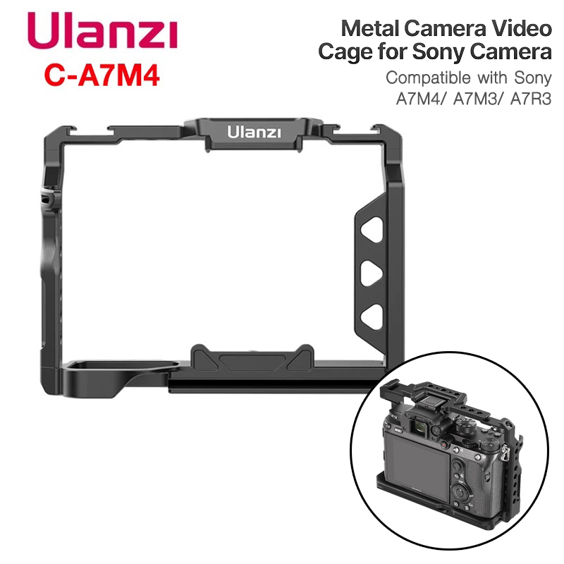 ULANZI C-A7M4 CAMERA CAGE FOR SONY A7M4 A7M3 A7R3 ULANZI C-A7M4 CAMERA CAGE FOR SONY A7M4 A7M3 A7R3