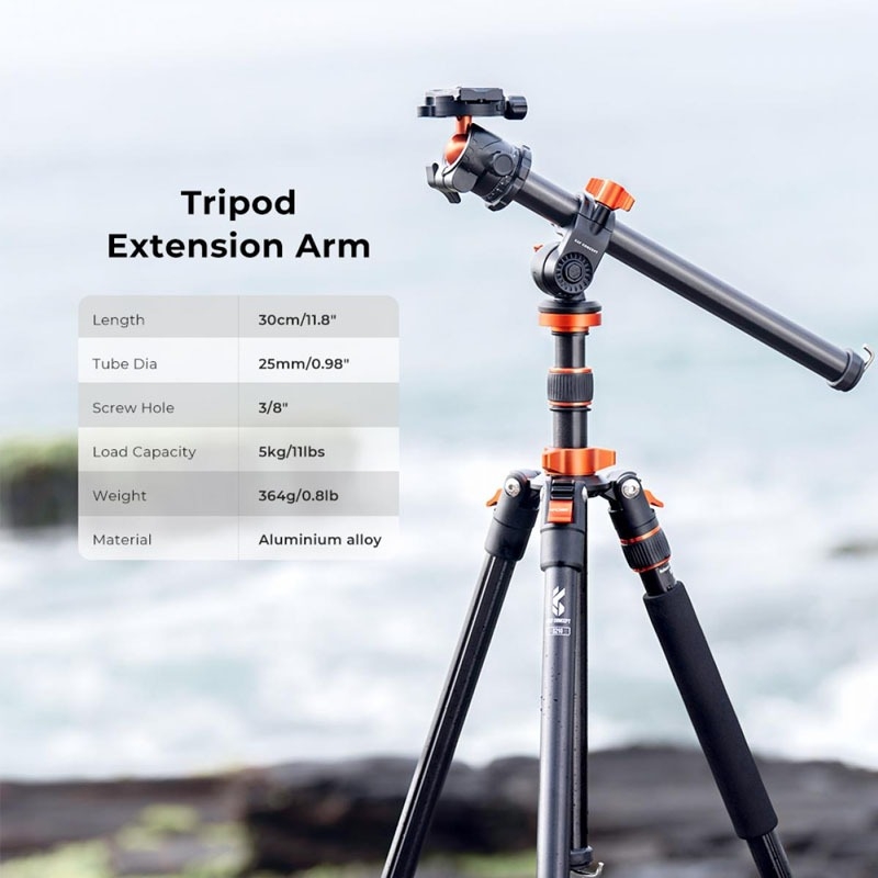 K&F Concept Tripod TM2235 Silver Aluminium ขาตั้งกล้อง