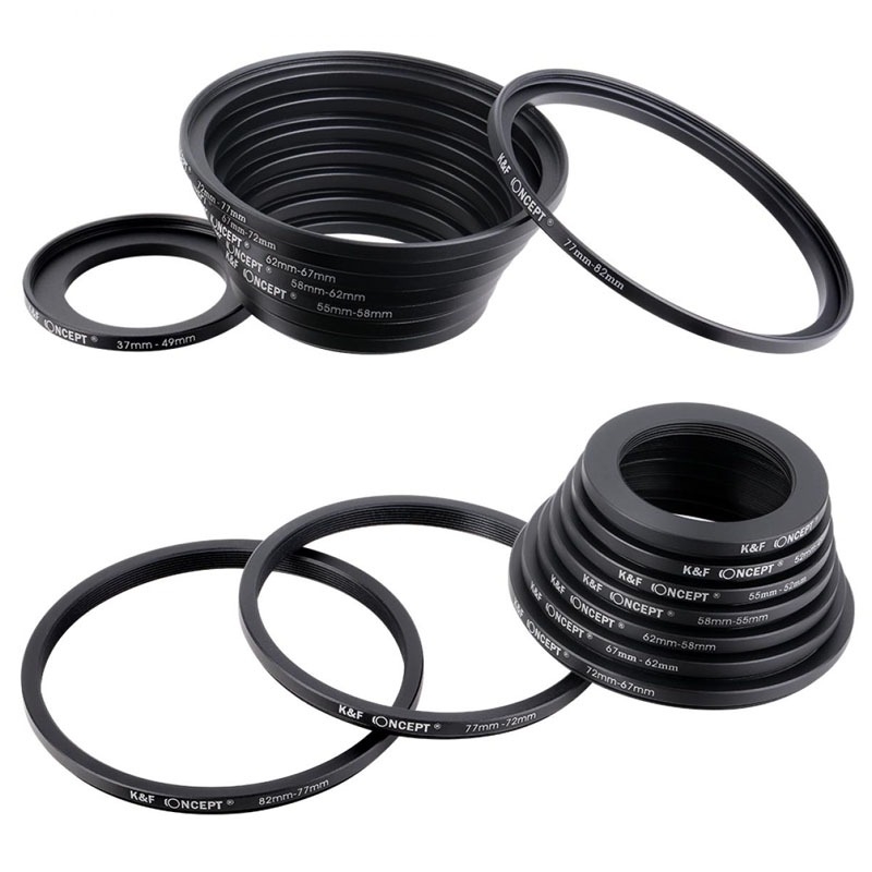 K&F 18 IN 1 LENS FILTER RING ADAPTERS KIT SKU0629