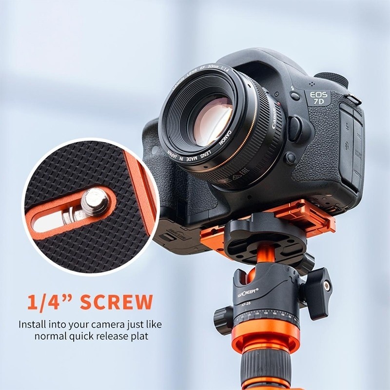 K&F Concept ARCA SWISS QUICK RELEASE PLATE FOR CAMERA  AND SMARTPHONE