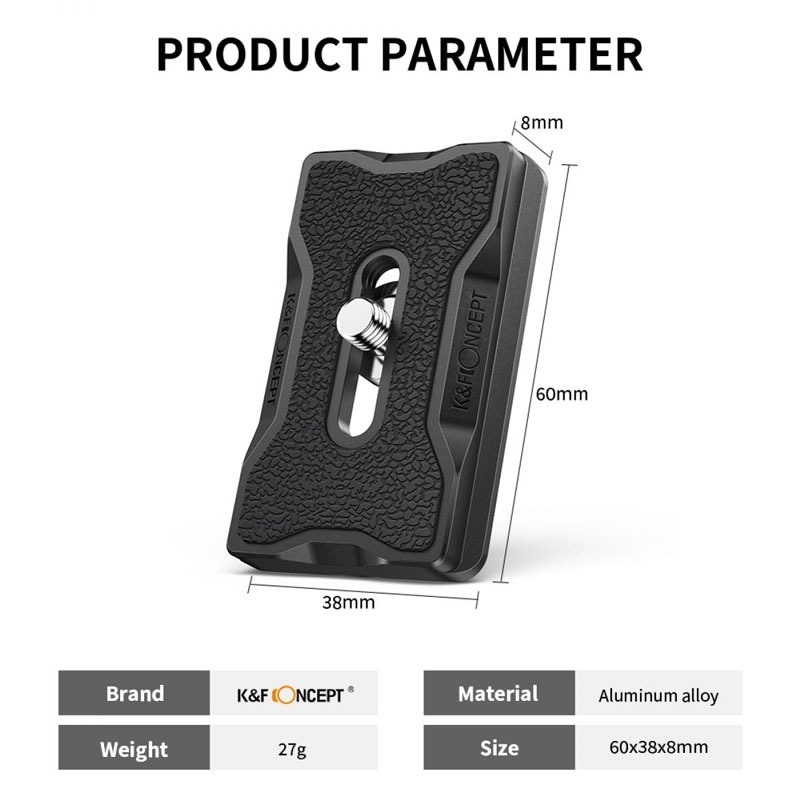 K&F Concept KF31.030 QUICK RELEASE MOUNTING PLATE KF-28 SERIES