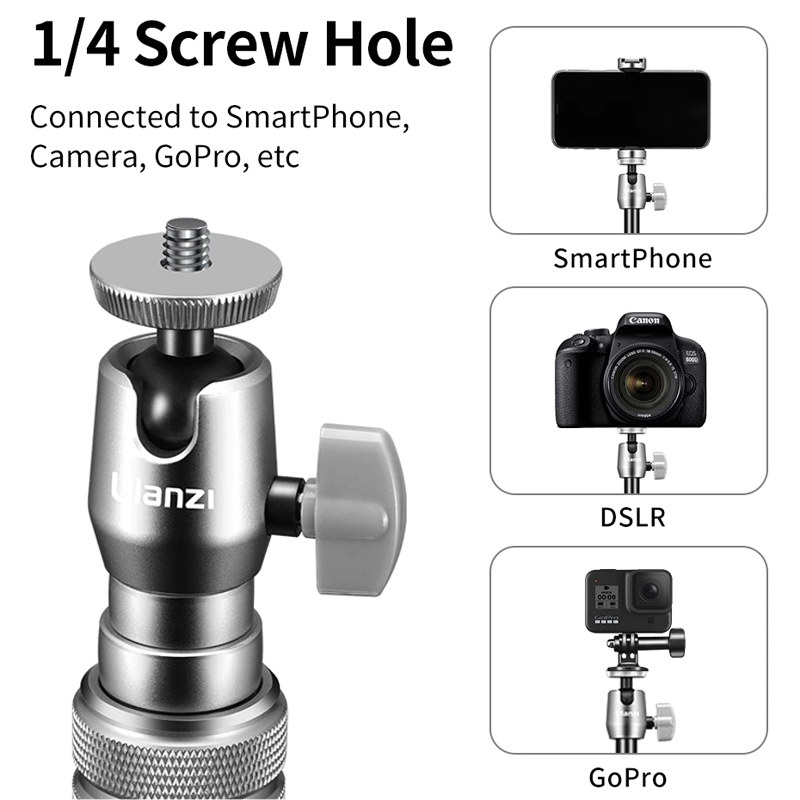 ULANZI SK-04 Aluminum Alloy Selfie Stick Tripod for Live Streaming