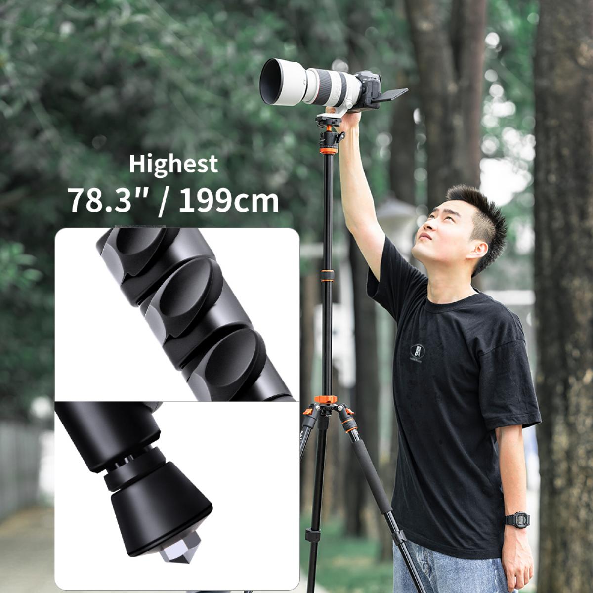 K&F Concept KF09.087V4 Camera Tripods Travel Aluminum Monopod with Ball Head 