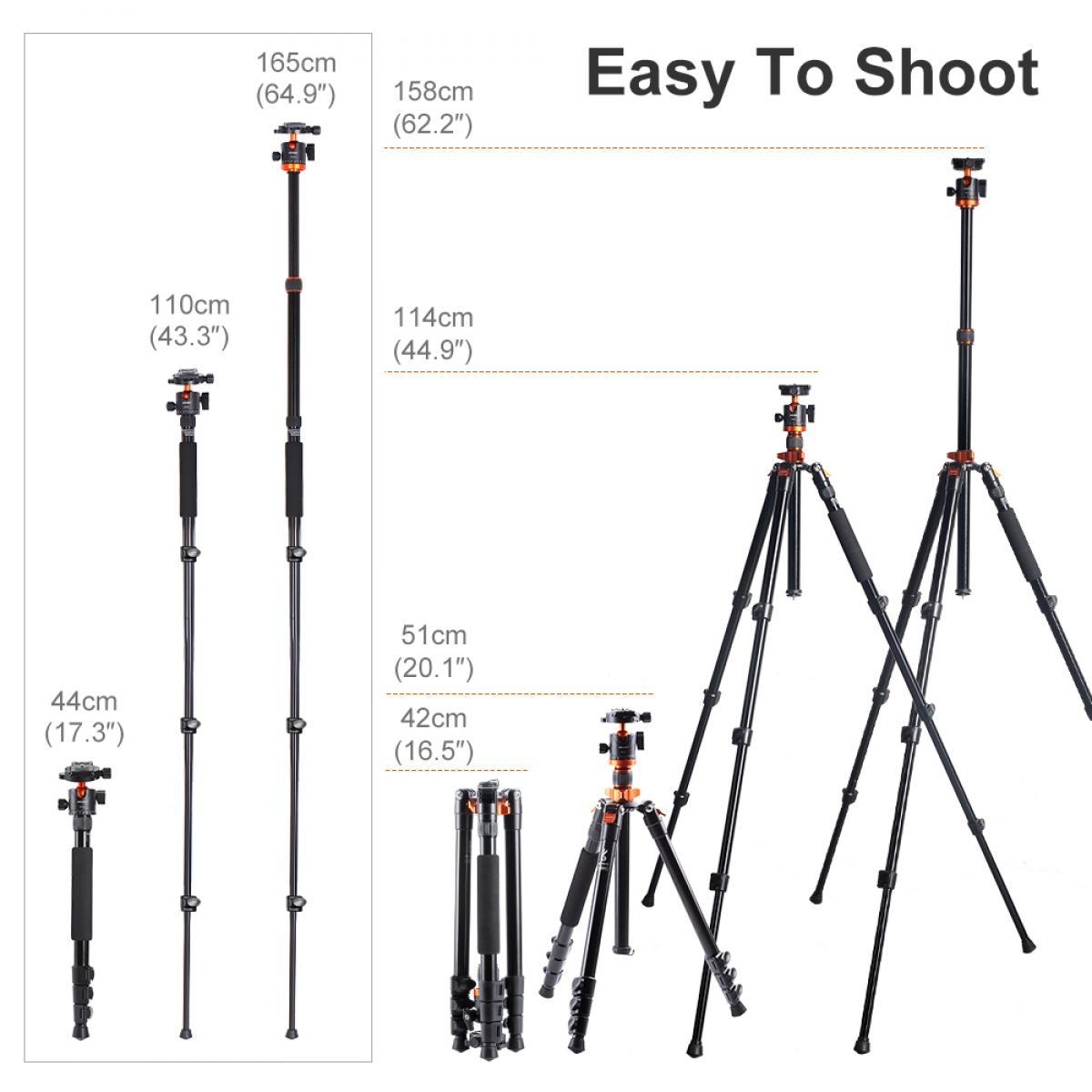 JIEYANG JY0508AM ​​ Max Load 5KG Camera Tripod For Video Stand DSLR  ขาตั้งกล้อง