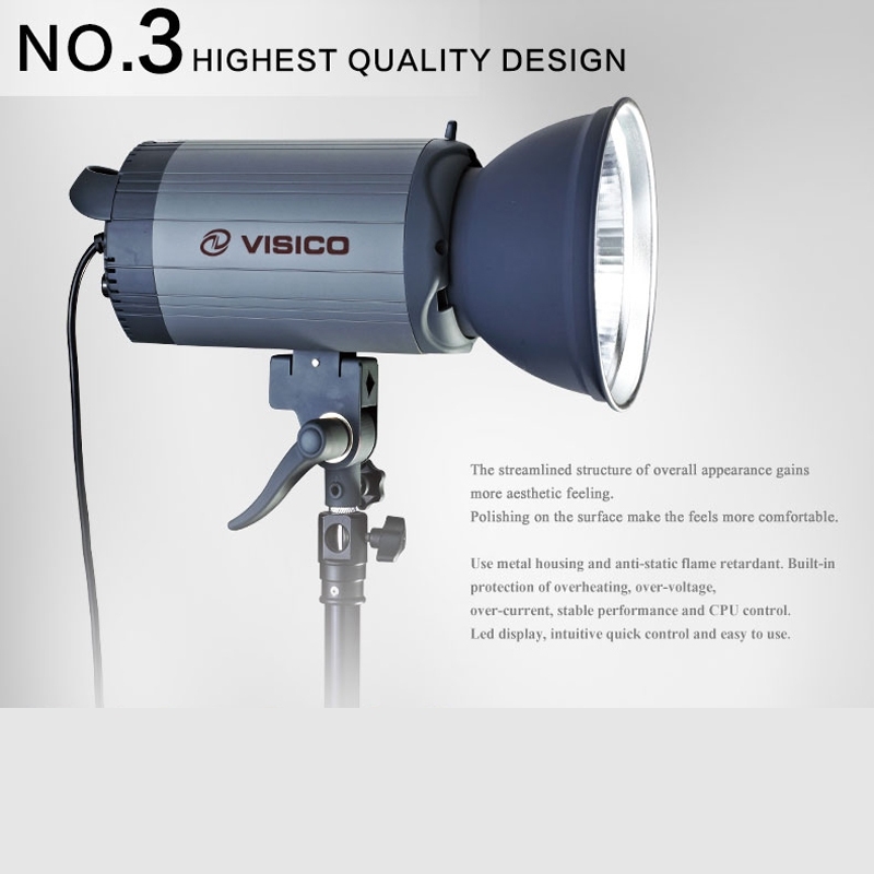 VISICO VC 300HH II WITH 75 W LED Studio Light Kit