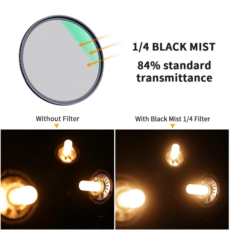 K&F Concept NANO-X Black Diffusion 1/8 Filter 82mm 