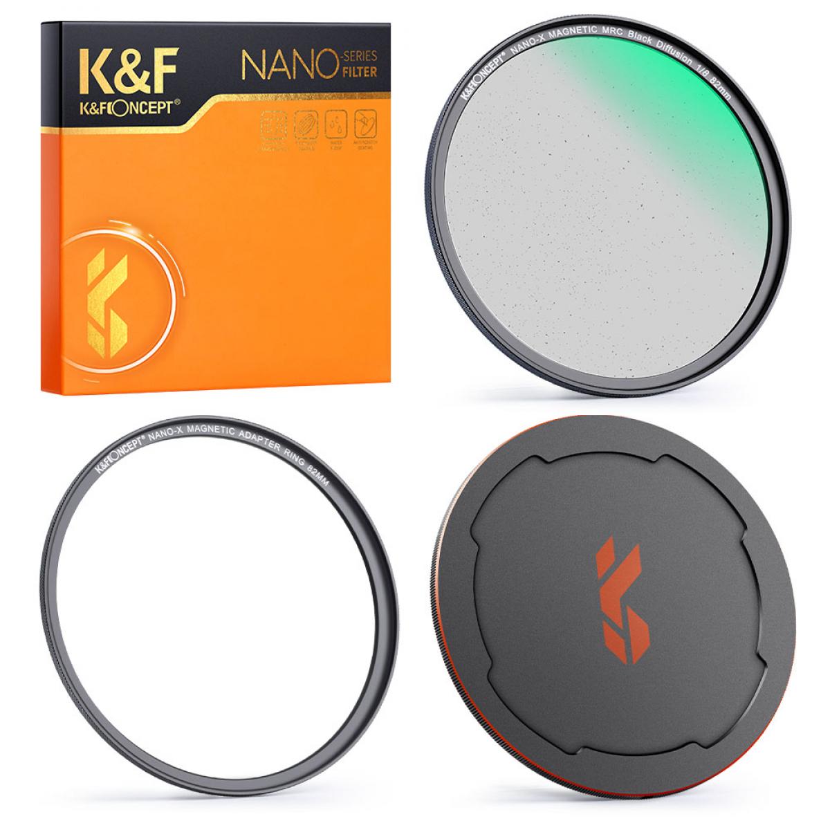 K&F Concept NANO-X Black Diffusion 1/8 Filter 49mm 