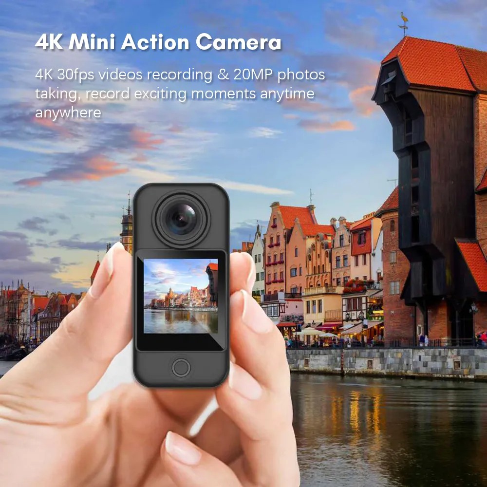 SJCAM C300 4K Dual Touchscreen Action Camera (แบต2+แท่น)