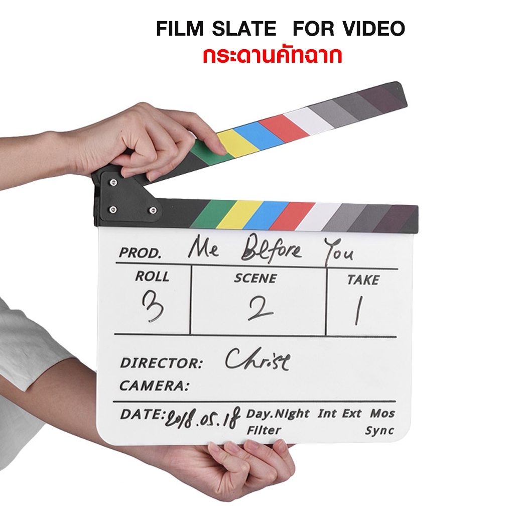 FILM SLATE FOR VIDEO / MOVIE FILM PRODUCTIONS (DIRECTOR CARD)