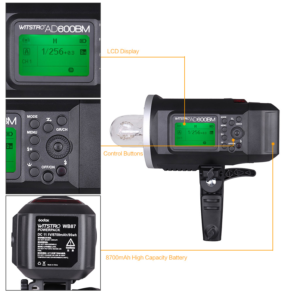 FLASH GODOX V1 TTL (Li-ion Round) Head Camera For Canon