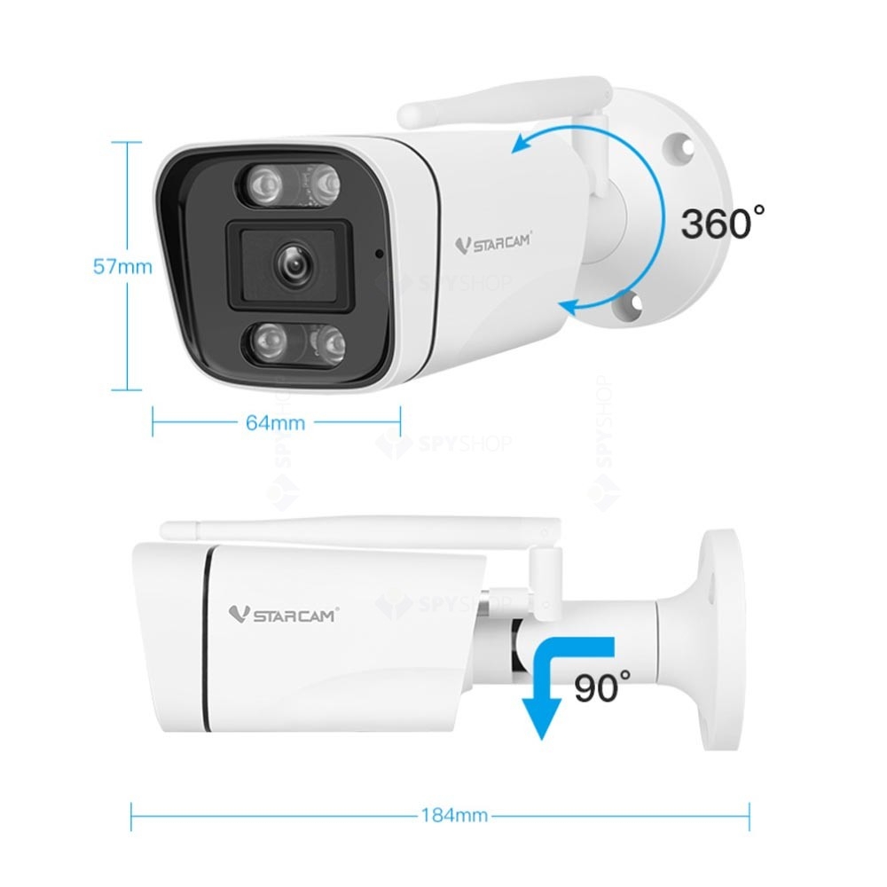 VSTARCAM CS661 HD 1296P 3.0MP H.264+ WiFi IP Camera