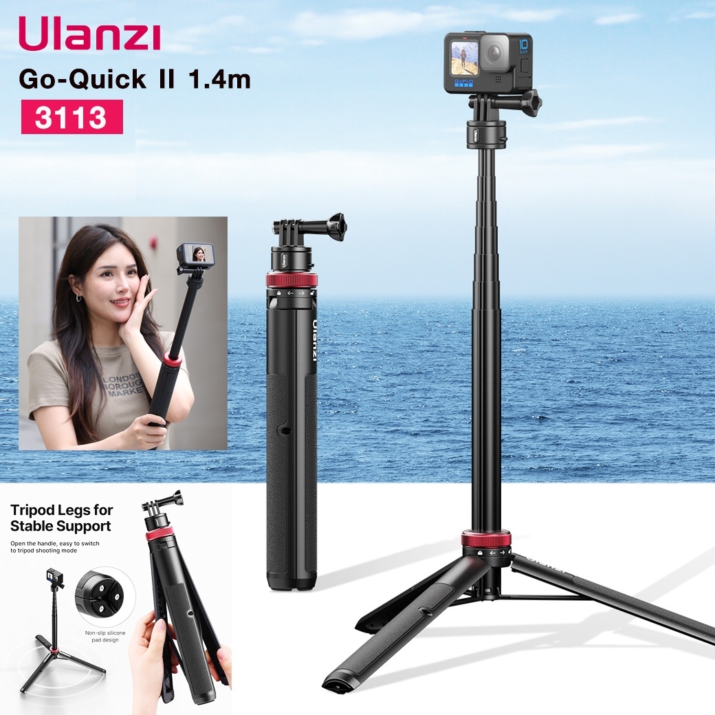 ULANZI EXTENDABLE TRIPOD GO-QUICK II SKU:3113