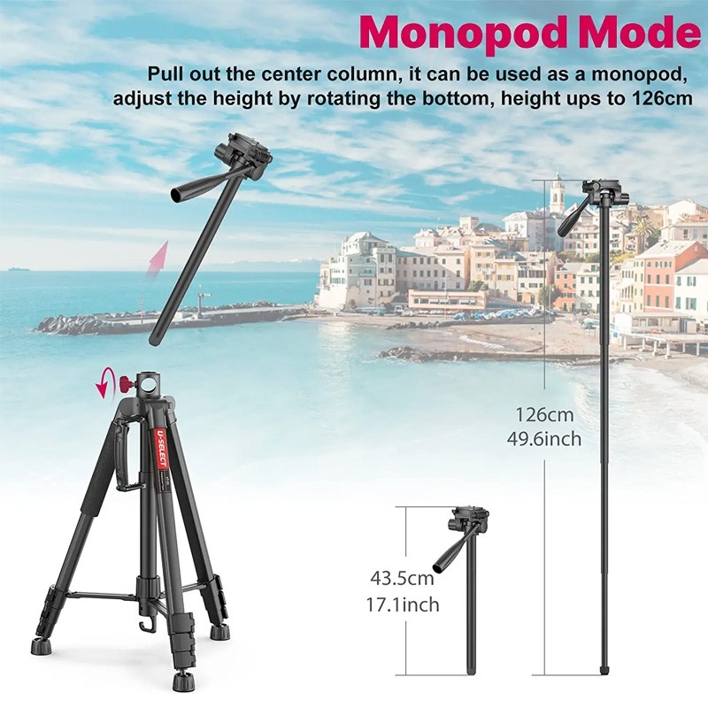 ULANZI EXTENDABLE TRIPOD VT-01 Monopod & Panoramic Tripod