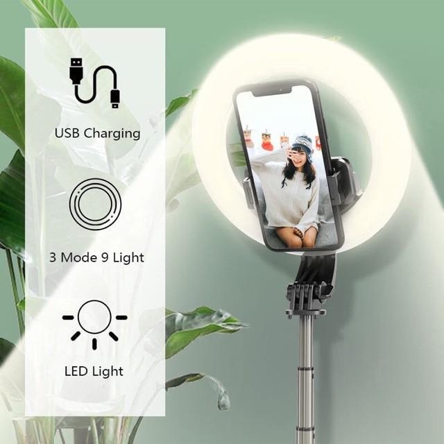 SELFIE STICK L07 RING LIGHT TRIPOD